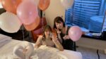 今回お誕生日の右の子と前回お誕生日の左の子　大人の誕生日会平日サプライズ出張マジシャン ヒルトン客室, 西新宿